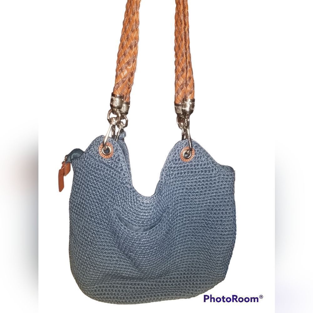 The Sak Blue Shoulder Crochet Bag - Picture 3 of 6